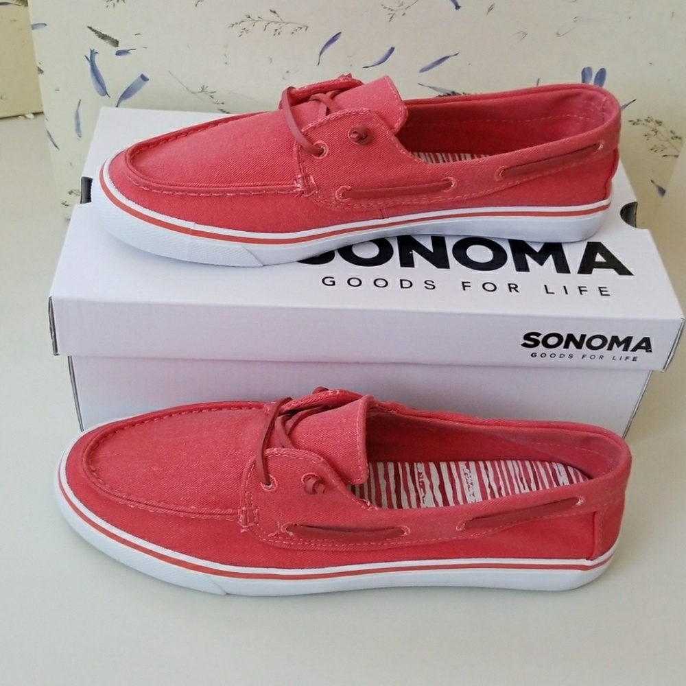 SO Fab Red Denim Slip on